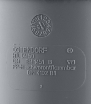 Муфта Ostendorf d50 мм пластиковая компенсационная для внутренней канализации