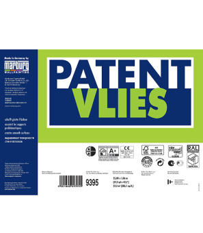 Обои под покраску флизелиновые гладкие Marburg Patent Vlies 9395 (1,06х25 м) плотность 120 г/кв.м