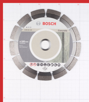 Диск алмазный по бетону Bosch Professional (2608602199) 180x22,2x2 мм сегментный сухой рез
