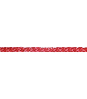 Шнур вязанный полипропиленовый 8 прядей красный d3 мм