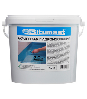 Гидроизоляция акриловая Bitumast 7 кг