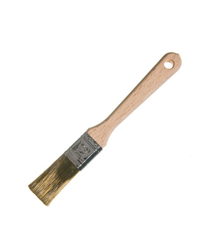 Кисть плоская Лазурный берег 25 мм искусственная щетина Orel деревянная ручка