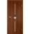 Дверное полотно Принцип Кристалл итальянский орех со стеклом ламинированная финишпленка 700x2000 мм