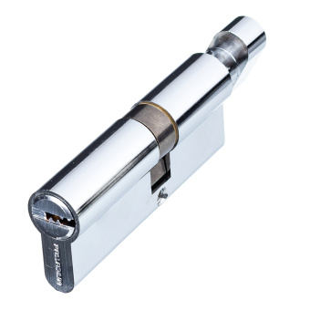 Цилиндр Palladium C BK CP 80 (35х45) мм ключ-вертушка хром