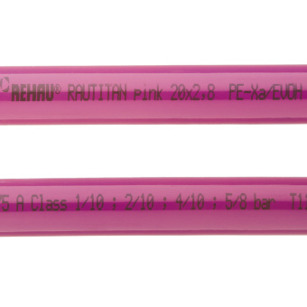 Труба полиэтиленовая 20 х 2,8 мм Rehau Rautitan Pink