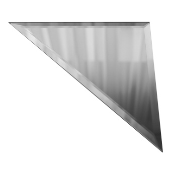 Плитка зеркальная треугольная 150х150х4 мм Дом стекольных технологий серебряная с фацетом