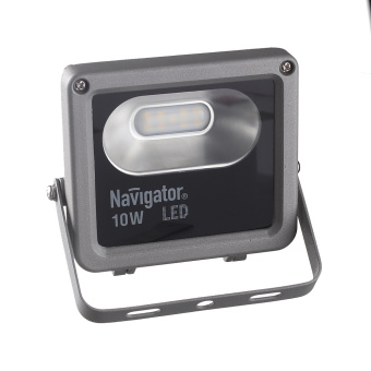 Прожектор светодиодный Navigator 10 Вт IP65 4000 К 600 Лм нейтральный свет
