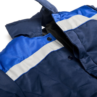 Куртка рабочая утепленная Север 56-58 рост 182-188 см цвет темно-синий/васильковый
