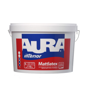 Краска водно-дисперсионная Aura Interior Mattlatex моющаяся основа TR 9 л