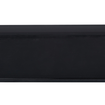 Плинтус ПВХ напольный Winart 55 мм шварц 2200 мм Г-профиль со съемной панелью