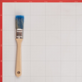 Кисть плоская Wenzo 25 мм смешанная щетина деревянная ручка
