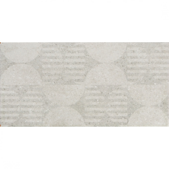 Плитка декор Нефрит Норд круги серая 400x200x8 мм