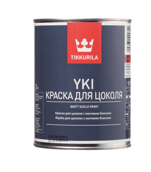 Краска водно-дисперсионная для цоколя Tikkurila Yki основа С 0,9 л