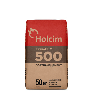 Цемент Holcim М500 Д20 ЦЕМ II/A-И 42,5 Б 50 кг