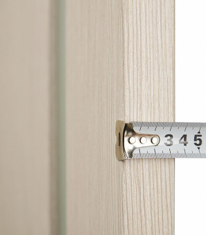 Дверное полотно Принцип Сканди Люкс лиственница крем со стеклом экошпон 600x2000 мм