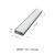 Профиль для светодиодной ленты OGM P8-10 прямой глубокий анодированный алюминий 2м комплект