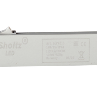 Светильник светодиодный линейный Sholtz 14 Вт IP44 3000 К теплый свет 872 мм