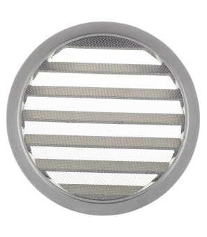 Вентиляционная решетка наружная круглая алюминиевая d185 мм c фланцем d160 мм