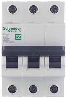 Автомат 3P 25А тип С 4.5 kA Schneider Electric Easy9