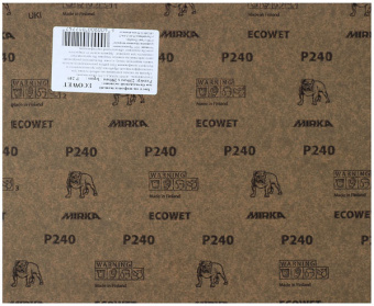 Наждачная бумага Mirka Ecowet Р240 влагостойкая 230х280 мм