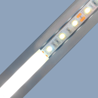 Профиль для светодиодной ленты OGM P8-03 угловой накладной анодированный алюминий 2м комплект