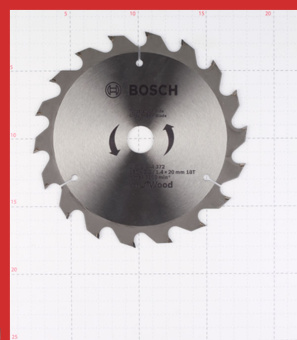 Диск пильный по дереву Bosch Optiline ECO (2608644372) 160х16/20х2,5 мм 18 зубьев