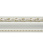 Плинтус (молдинг) из полистирола 60х22х2400 мм Decomaster белый с золотом