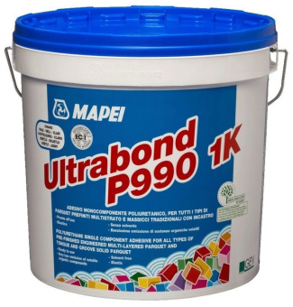 Клей полиуретановый Mapei Ultrabond P990 1K для деревянных покрытий бежевый 15 кг