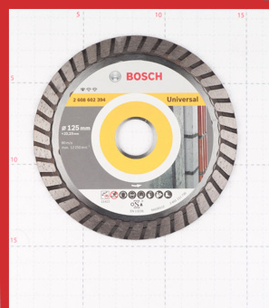 Диск алмазный универсальный Bosch (2608602394) 125x22,2x2 мм турбо сухой рез