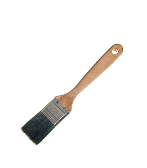Кисть плоская Лазурный берег 35 мм натуральная щетина деревянная ручка