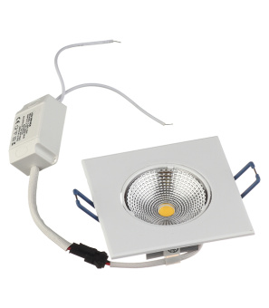 Светильник встраиваемый светодиодный Sholtz 5 Вт 88х88 мм поворотный белый 3000 К IP20 220 В