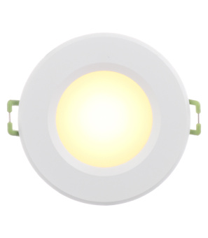 Светильник светодиодный встраиваемый круглый белый 5 Вт 3000К теплый свет