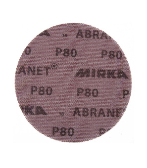 Диск шлифовальный Abranet d125 мм P80 на липучку сетчатая основа (5 шт.)
