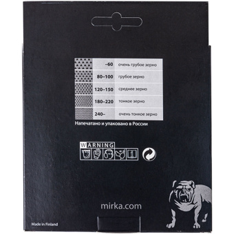 Диск шлифовальный Mirka Antistatic d125 мм P100 на липучку бумажная основа (5 шт.)