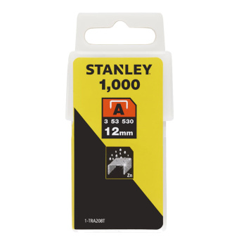 Скобы для степлера Stanley 1-TRA208T тип 53 П-образные 12 мм (1000 шт)
