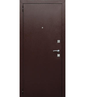 Дверь входная Dominanta левая медный антик - белый ясень 960х2050 мм