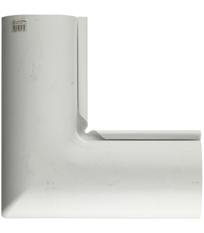 Угол желоба Grand Line металлический внутренний d125 мм 90° белый RAL 9003