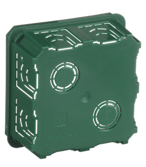 Коробка в бетон Schneider Electric с/у разветвительная с крышкой 100х100х50 мм