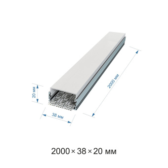 Профиль для светодиодной ленты OGM P8-16 накладной/врезной анодированный алюминий 2м комплект
