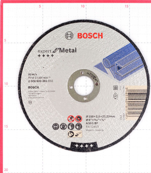 Круг отрезной по металлу Bosch (2608600382) 150х22х2,5 мм