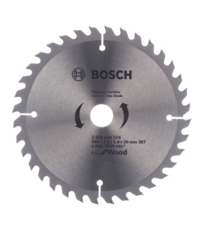 Диск пильный по дереву Bosch Optiline ECO (2608644374) 160х16/20х2,5 мм 36 зубьев
