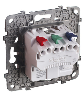 Розетка Schneider Electric UNICA NEW NU505618 c/у с заземлением белая