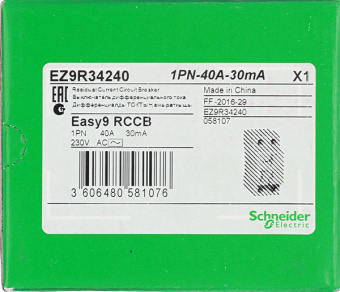 УЗО Easy9 Schneider Electric 2P 40А 30 мА
