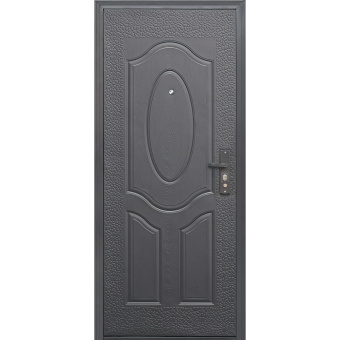 Дверь входная Е40М правая коричневый - коричневый 860х2050 мм