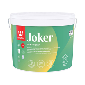 Краска водно-дисперсионная Tikkurila Joker моющаяся основа C 9 л
