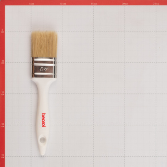 Кисть плоская Beorol 40 мм натуральная щетина пластиковая ручка