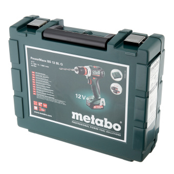 Дрель-шуруповерт аккумуляторная Metabo PowerMaxx BS 12 BL Q (601039500) 12В 2х2Ач Li-Ion
