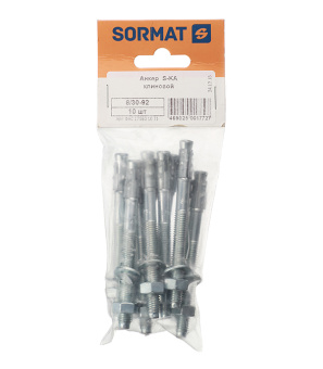 Анкер клиновой Sormat для бетона 8х92/30 мм (10 шт.)
