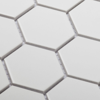 Мозаика STARMOSAIC Hexagon small белая керамическая 272х282х6 мм матовая