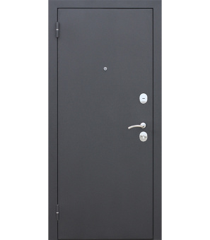 Дверь входная Garda левая черный муар - лиственница мокко со стеклом 960х2050 мм